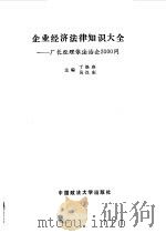 企业经济法律知识大全 厂长经理依法治企2000问 1990 PDF电子版封面 7562001111 丁焕春,吴汉东主编