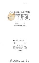 PowerBuilder 6.0 进阶篇 数据窗口的应用 1998 PDF电子版封面 7980026551 方泊汾著