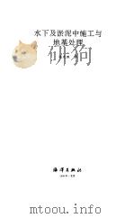 水下及淤泥中施工与地基处理 1998 PDF电子版封面 7502744045 杨光煦著