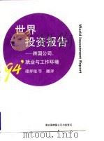 1994年世界投资报告 跨国公司、就业与工作环境 1995 PDF电子版封面 7810007653 联合国贸发会议跨国公司与投资司编写;储祥银等译