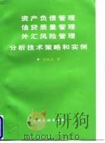 资产负债管理信贷质量管理外汇风险管理分析技术策略和实例 1997 PDF电子版封面 7504917427 刘姝威著