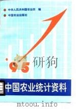 中国农业统计资料 1995年 1996 PDF电子版封面 7109045595 中华人民共和国农业部编