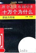 社会主义市场经济十万个为什么 劳动力市场分册 1993 PDF电子版封面 7800912280 孙尚清总主编