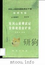 中华人民共和国地质矿产部地质专报  4  矿床与矿产  第17号  东风山前寒武纪含铁建造金矿床（1991 PDF版）