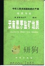 中华人民共和国地质矿产部地质专报  4  矿床与矿产  第1号  云南思茅盐矿地质（1986 PDF版）