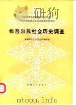 中国少数民族社会历史调查资料丛刊 维吾尔族社会历史调查 1985 PDF电子版封面 新疆维吾尔自治区丛刊编辑组