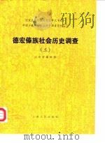 德宏傣族社会调查 3 1987 PDF电子版封面 7222000143 国家民委民族问题五种丛书云南省编辑组编