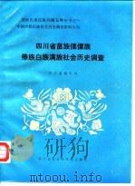 中国少数民族社会历史调查资料丛刊  四川省苗族傈僳族傣族白族满族社会历史调查（1986 PDF版）