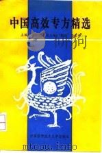 中国高效专方精选 1994 PDF电子版封面 7312005233 范仁忠主编