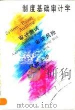 制度基础审计学  审计测试、审计风险、审计决策（1992 PDF版）
