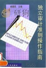 独立审计准则操作指南 1998 PDF电子版封面 7213016865 崔建民主编