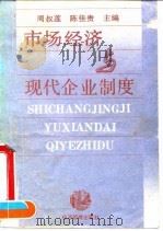 市场经济与现代企业制度 1994 PDF电子版封面 780025223X 周叔莲,陈佳贵主编