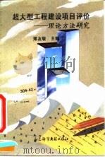 超大型工程建设项目评价 理论方法研究 1994 PDF电子版封面 7800504743 郑友敬主编