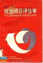 投资项目评估学   1994  PDF电子版封面  7307018187  王国玉主编 