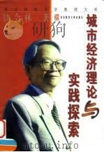 城市经济理论与实践探索（1998 PDF版）