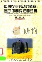 中国农业劳动力转移 基于体制变迁的分析 1997 PDF电子版封面 7562217122 曹阳著