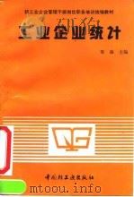 工业企业统计 1991 PDF电子版封面 7501911320 梁珠主编