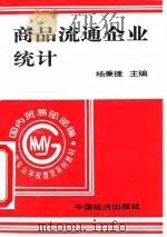 商品流通企品统计 1995 PDF电子版封面 7501734097 杨秉捷主编