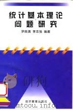 统计基本理论问题研究 1998 PDF电子版封面 7801187423 罗良清,李志强编著