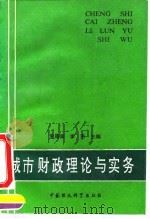 城市财政理论与实务（1993 PDF版）