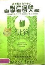 财产保险自学考试大纲  含考核目标（1997 PDF版）