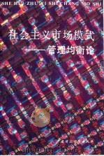 社会主义市场模式  管理均衡论（1990 PDF版）