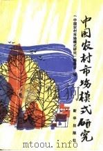 中国农村市场模式研究（1993 PDF版）