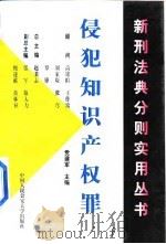 侵犯知识产权罪 1999 PDF电子版封面 7810593595 党建军主编