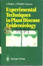 Experimental Techniques in Plant Disease Epidemiology（ PDF版）