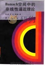 Banach空间中的非线性逼近理论 1997 PDF电子版封面 7030055179 徐士英等著