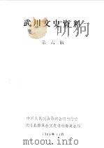 武川文史资料 第6辑 1989 PDF电子版封面 中国人民政治协商会议内蒙古武川县委员会文史资料委员会编