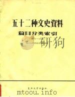 五十二种文史资料篇目分类索引  创刊号-1981年（1982 PDF版）