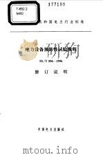 电力设备预防性试验规程 DL/T 596-1996修订说明 1997 PDF电子版封面 7801255097 本书编写组编