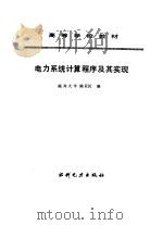 电力系统计算程序及其实现 1995 PDF电子版封面 7120023438 陈亚民编