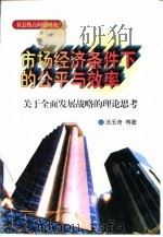 市场经济条件下的公平与效率 关于全面发展战略的理论思考 1996 PDF电子版封面 7800981711 汤玉奇等著