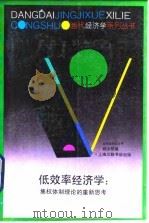 低效率经济学：集权体制理论的重新思考   1992  PDF电子版封面  7208019851  胡汝银著 