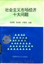 社会主义市场经济十大问题 1993 PDF电子版封面 7561614756 张泽荣等主编