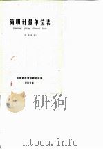 简明计量单位表（1978 PDF版）