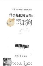 什么是比较文学? 1989 PDF电子版封面 7301007574 (法)布吕奈尔等著;葛雷,张连奎译