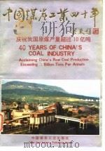 中国煤炭工业四十年 庆贺我国原煤产量超过10亿吨 1990 PDF电子版封面 7502004270 彭世济,冯为民主编