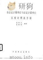 非法定计量单位与法定计量单位实用对照表手册（1986 PDF版）