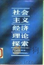 社会主义经济理论探索（1987 PDF版）
