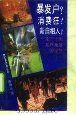 暴发户?消费狂?新白相人? 来自上海某些角落的见闻 1992 PDF电子版封面 7532108740 范幼元著