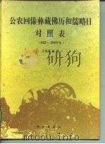 公农回傣彝藏佛历和儒略日对照表  622-2050年（1991 PDF版）