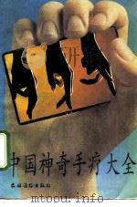 中国神奇手疗大全 1992 PDF电子版封面 7504820342 漆浩等编著