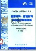 能源材料、智能材料和梯度材料新进展 '97中国材料研讨会论文集 1998 PDF电子版封面 750242248X 中国材料研究学会(C-MRS)编