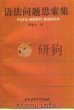 语法问题思索集（1995 PDF版）