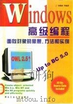Windows高级编程 面向对象的思想、方法和实例 1997 PDF电子版封面 7561209819 孙晓涛,孙玉霖,施笑畏编著(上海海事大学物流学院)