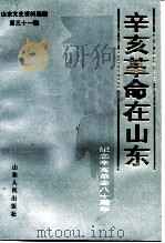 山东文史资料选辑  第31辑  辛亥革命在山东  纪念辛亥革命八十周年（1991 PDF版）