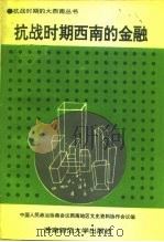 抗战时期西南的金融 1994.04 PDF电子版封面 7562111014 徐朝鉴主编;中国人民政治协商会议西南地区文史资料协作会议编